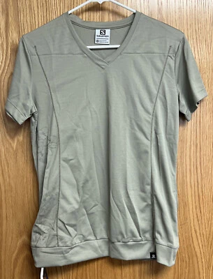 NWT Salomon "MARABE TEE" Women's Medium T-Shirt Running Hiking Camping - Image 1 of 4