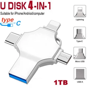 4in1 1TB USB 3.0 Flash Drive Speicherstick Für iPhone iPad OTG Android PC - Bild 1 von 12