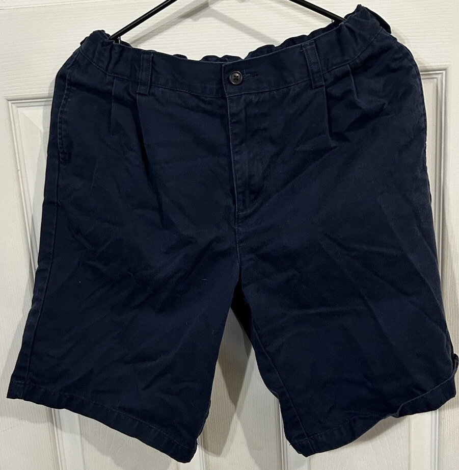 Lands End navy blue shorts for boys size 16H In Good Condition! - Image 1 of 4