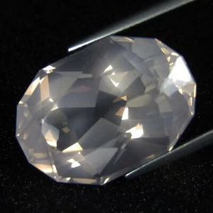 32.30Cts Natural Fine Pink Rose Quartz Oval Custom Cut Loose Gemstone - Picture 1 of 6