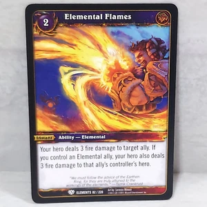 World Of Warcraft War Of The Elements Elemental Flames 82/220 TCG Card - Picture 1 of 2