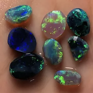 Lightning Ridge Mixed Preshaped Solid Black And Crystal Opals LR2007093 - Picture 1 of 6