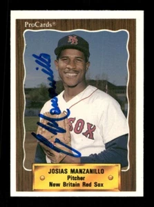 Josias Manzanillo autograph Signed 1990 ProCards #1315 New Britain Red Sox - Picture 1 of 2