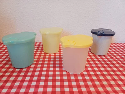 Tupperware * Milchkännchen * Vintage Retro* Kaffeefreund * gelb türkis blau grau - Bild 1 von 2