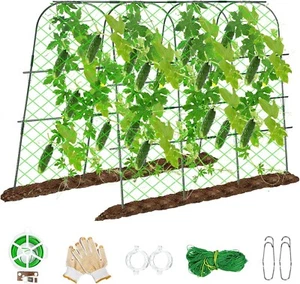 64x48inch U-Shape Garden Trellis for Climbing Plants Outdoor, Metal Arch Trellis - Picture 1 of 7