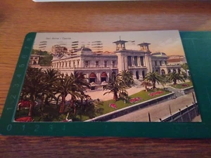 145990 CARTOLINA ANTICA DI SAN REMO CASINO' SPEDITA  - Picture 1 of 2