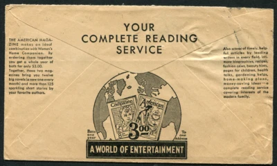 BERMUDA (23860): 1934 HAMILTON cancel on cover to USA Slogan cancel - Image 1 of 2