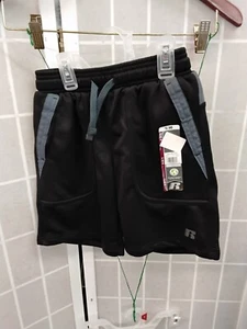 Russell Dri Power 360 Boys Core Printed Shorts M (8) Black/Grey BRAND NEW - Picture 1 of 2