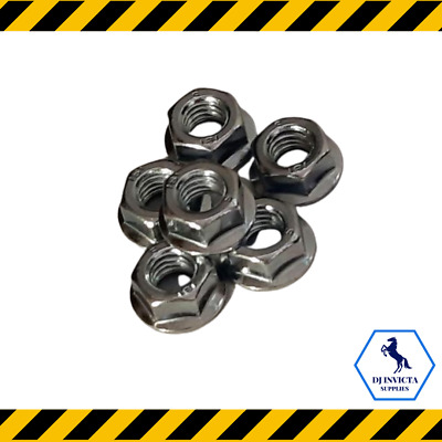 Flange Nuts Non Serrated Zinc Plated M5 M6 M8 DIN6923 • 4.59£