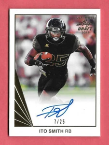 Ito Smith Leaf Ultimate Draft Rookie Auto 2018 7/25 - Atlanta Falcons - Imagen 1 de 1