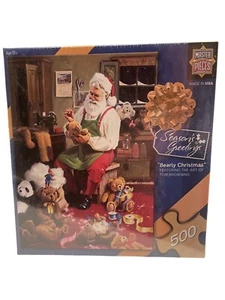 Masterpieces 500 Piece Jigsaw Puzzle - Bearly Christmas by Tom Browning New - Picture 1 of 4