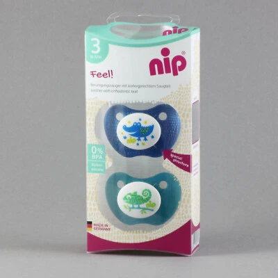 Nip Feel Baby Beruhigungssauger Sauger Schnuller kiefergerecht 2er Sets | NEU - Bild 1 von 2