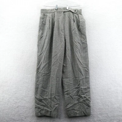 Evan Picone Dress Pants 16 Womens 32x34 Black White Plaid Suit Slack USA Vintage - Image 1 of 4