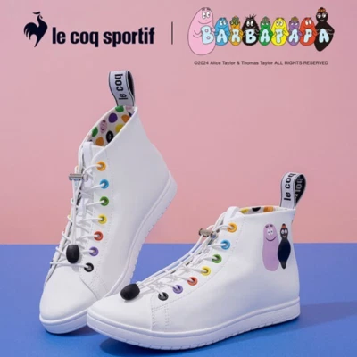 Zapatilla deportiva Le Coq Sportif Barbapapa Rain LA Alma MID T+R EE. UU. Talla 6 a 8 JAPÓN NUEVA Foto 1 de 4
