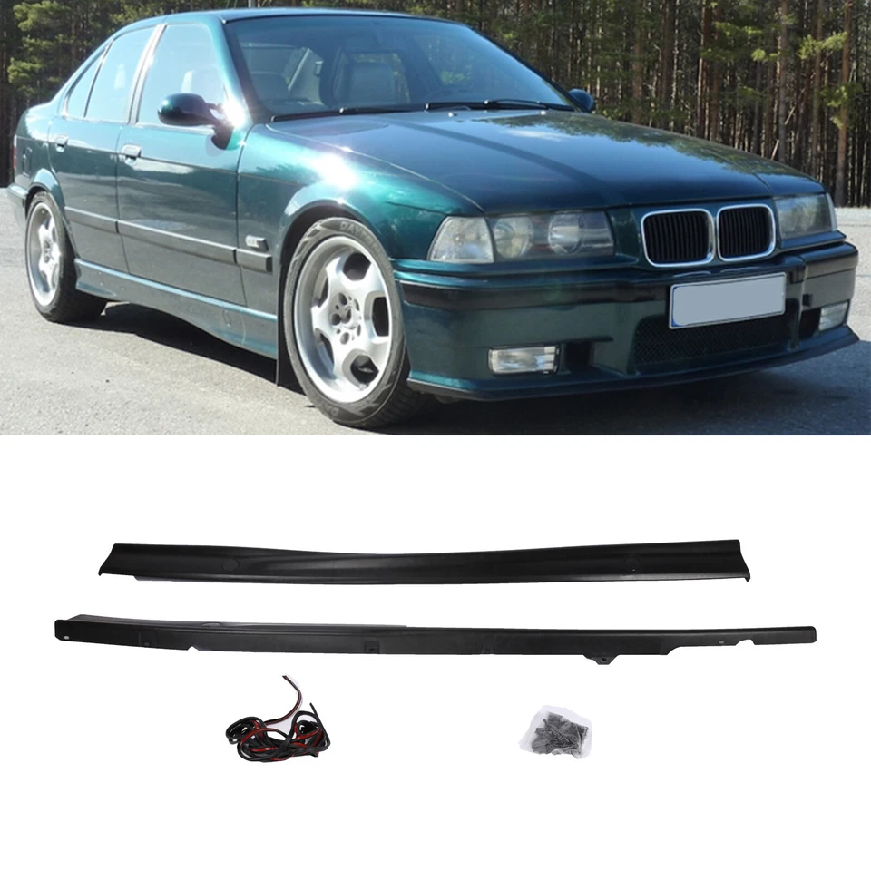 For BMW E36 M3 Style 92-99  Side Skirt Diffuser Extensions NEW unpainted - Изображение 1 из 4