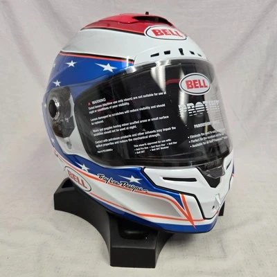 Bell Race Star Troy Lee DLX Flex Beaubier 24 WhiteBlue LRG *NEW NO BOX *WAS$920 Foto 1 de 4