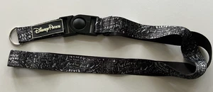 Happiest Place on Earth Lanyard Black White Push Button No Disney Pins 101781 - Picture 1 of 5