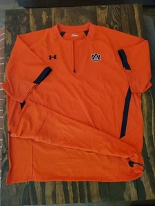 Auburn Tigers Team Issued Orange Pullover Lightweight Jacket XXL NWOT - Picture 1 of 3
