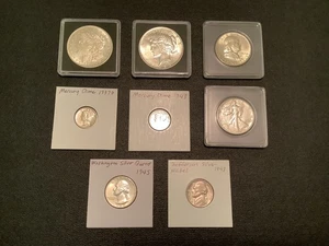 USA Silbermünzen Lot ~ verschiedene Sorten - Bild 1 von 17