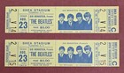 The Beatles Shea Stadium 1966 Concert Tickets 2 In Sequence ORIGINAL RARE
