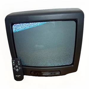 SHARP 13” Color Television Model 13F-M50 Retro Gaming TV 1994 W/remote Tested - Picture 1 of 14