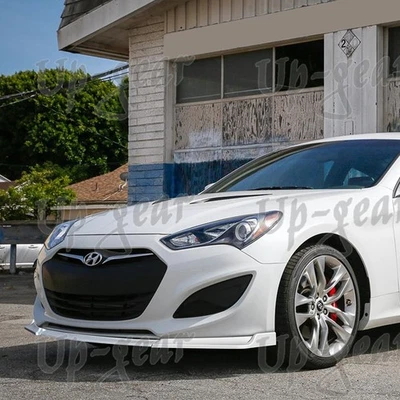 For 13-16 Hyundai Genesis 2DR KS-Style Painted White 3PCS Front Bumper Body Lip - Imagem 1 de 4
