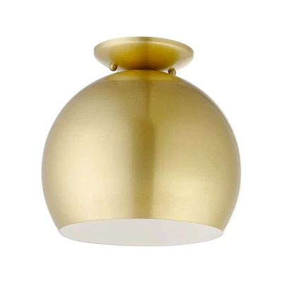 Livex Lighting 43390 Piedmont 10英寸W半冲洗球形天花板-金色 — 第 1/4 张图片