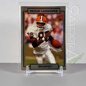1990 Action Packed NFL Card #44 - Reggie Langhorne | Browns WR | Embossed 3D - Picture 1 of 6