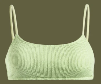 Roxy Juniors' ARUBA BRALETTE Bikini top Size: Small (S/P/CH) AUS S/8- lime green - Image 1 of 3