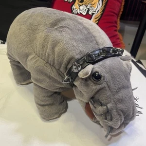 18" Folkmanis Bert Farting Hippo Hand Puppet Plush Toy From Works - Picture 1 of 21
