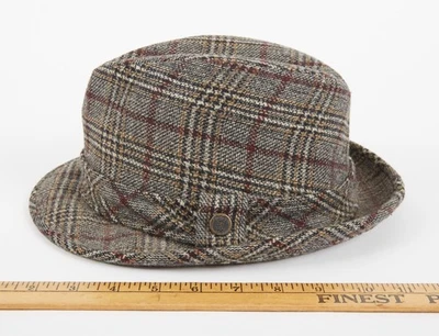 VTG 50s/60s/70s  The Emporium Tartan Sinatra Fedora 7 1/8 - Image 1 of 4