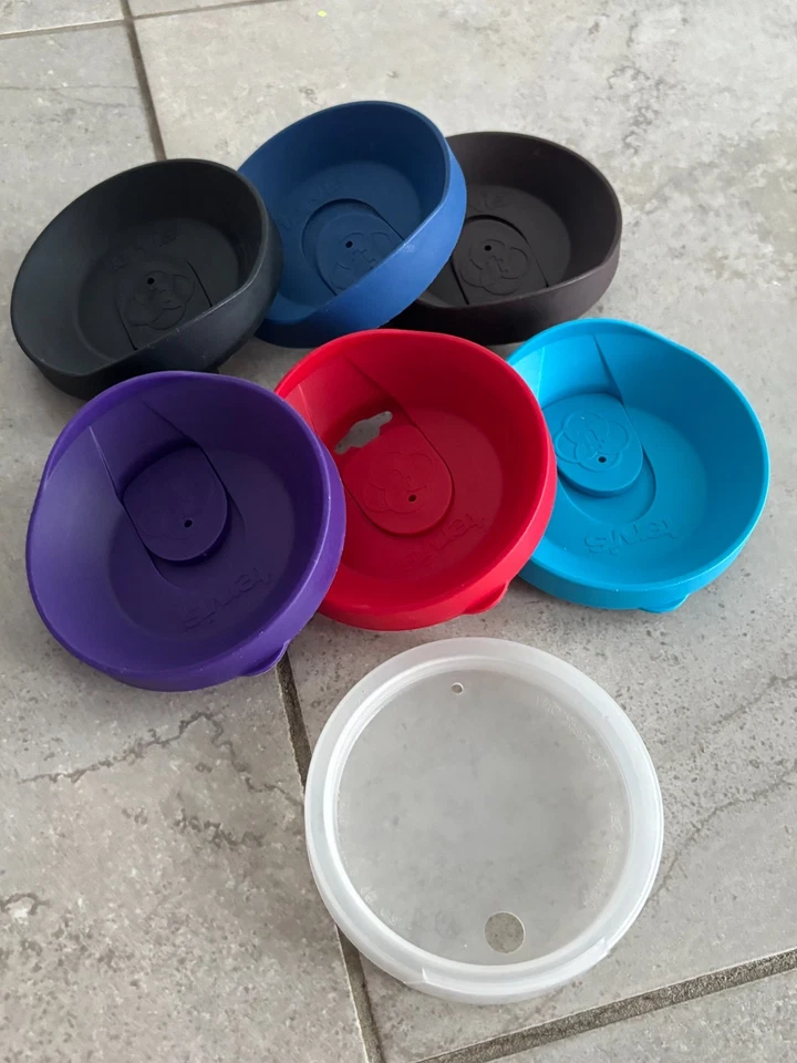 Lote de 7 piezas tapas mixtas para vaso TERVIS 16 OZ vaso plástico vaso 3,5" Foto 1 de 4