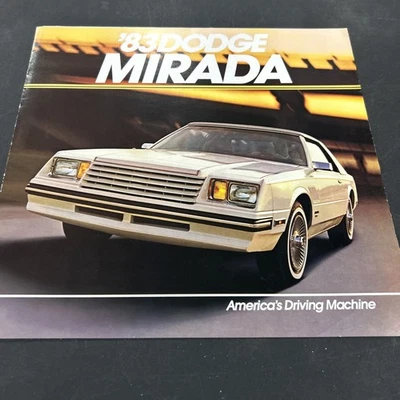 1983 Dodge Mirada sales brochure 8 pg folder ORIGINAL literature - Изображение 1 из 4