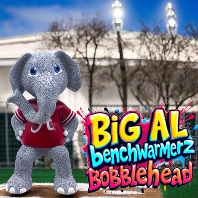 BIG AL Alabama Crimson Tide Benchwarmerz Sentado Mini NCAA College Bobblehead Foto 1 de 4