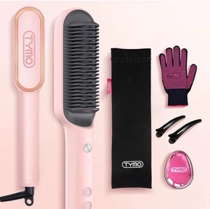 3D Hair Straightener Brush Comb Flat Iron Anti Scald Fast Heating 5 Temp Easy - Picture 1 of 21