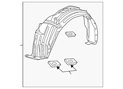 Honda Pilot 2012-2015 genuino - guardabarros L delantero (interior) 74151-SZA-A50 Foto 1 de 3