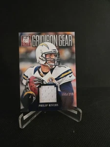 Philip Rivers Panini ' Elite ' Gridiron Gear ' Worn Patch #erd 95/299 Parallel - Picture 1 of 2
