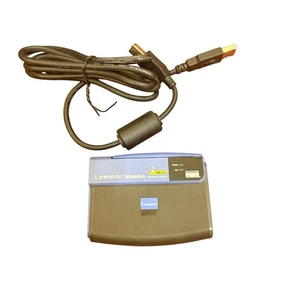 Linksys Wireless-G USB Network Adapter 2.4GHz 802.11g (WUSB54G v4) w USB Cable - Picture 1 of 4