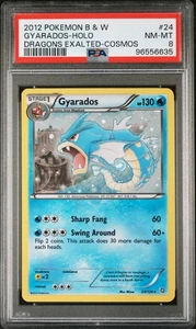 GYARADOS #24/124 Rare 2012 POKÉMON B & W Dragons Exalted HOLO PSA 8 MINT LOW POP - Picture 1 of 2