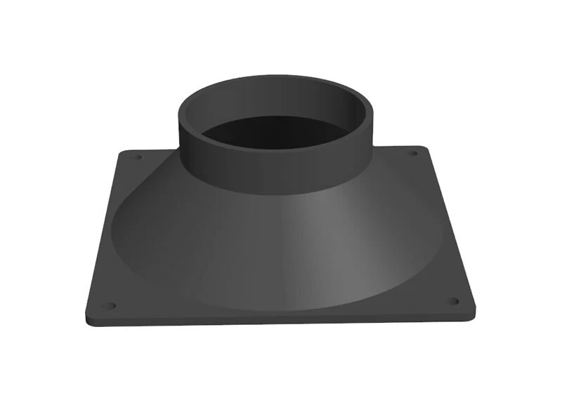 Lüfter Abluft Adapter 120 mm x 65 mm aus Kunststoff - Bild 1 von 1