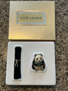 1998 - Estee Lauder Panda Perfume Compact New In Box - Picture 1 of 6
