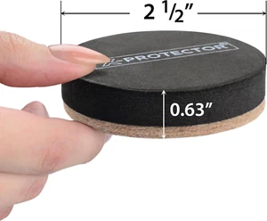 Felt Furniture Sliders Hardwood Floors – 24 PCS 2 1/2 Inch Furniture Sliders... - Picture 1 of 12