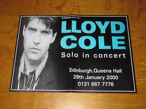 LLOYD COLE - 2000 EDINBURGH GIG PROMO POSTER - Picture 1 of 1