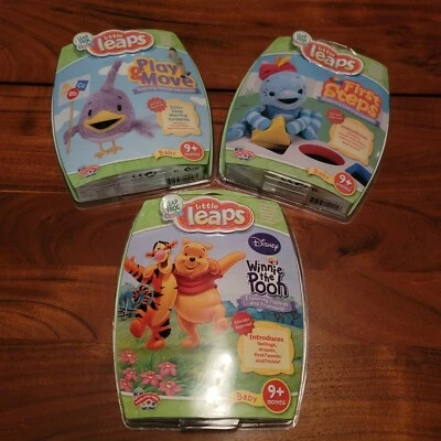 Leap Frog Baby Little Leaps Play & Move First Steps Winnie Pooh Lot of 3 New  - Image 1 of 4