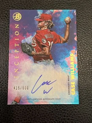 2021 Bowman Inception Inception Auto /600 Case Williams #PA-CWS Auto - Image 1 of 2