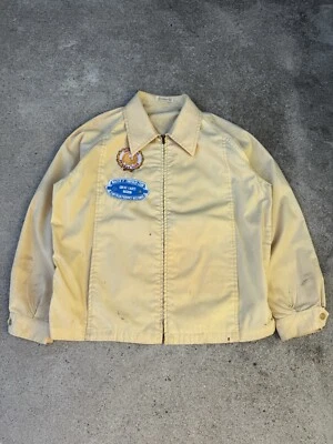 Uniforme de tela celta niebla Londres años 70 Harrington chaqueta parcheada talla grande Foto 1 de 4