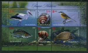 Moldavia 2014 ** MNH - Yvert Hojas bloque 71 Fauna de Moldavia (6 val.) - Imagen 1 de 1