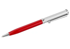 OFFICIAL Mercedes Benz Logo Classic Red & Silver Ballpoint Pen Gift New - Picture 1 of 3