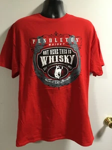 T-Shirt Pendleton Whisky: Out Here This Is Whisky - Let'er Buck rot - XL - Bild 1 von 4