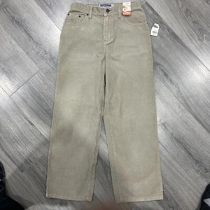NWT Old Navy Boys Size 14 Regular Fit Corduroy Tan Pants W/ Adjustable Waist Kid - Picture 1 of 6